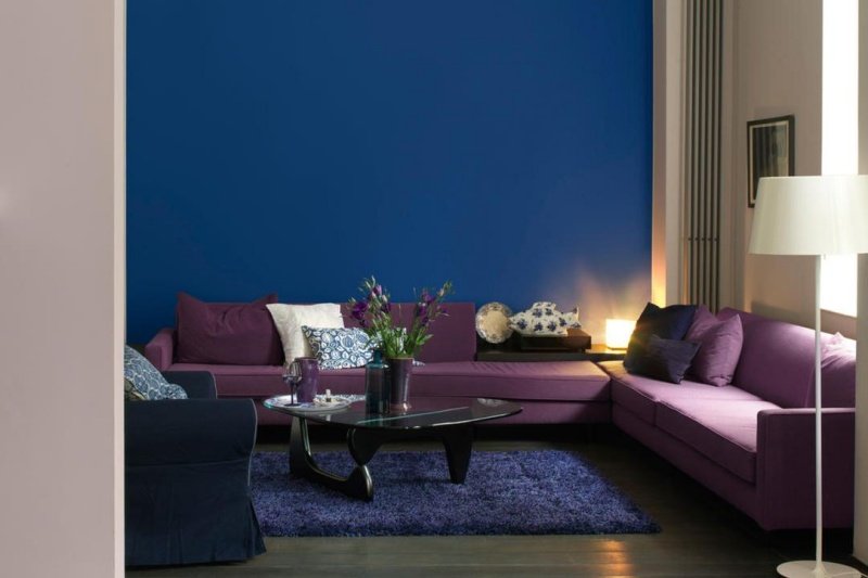 Rum-färgschema-blå-lavendel-idéer-vardagsrum