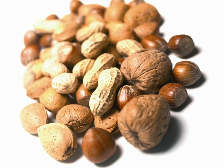 zinkhaltiga livsmedel-nötter-jordnötter-valnötter-paranötter