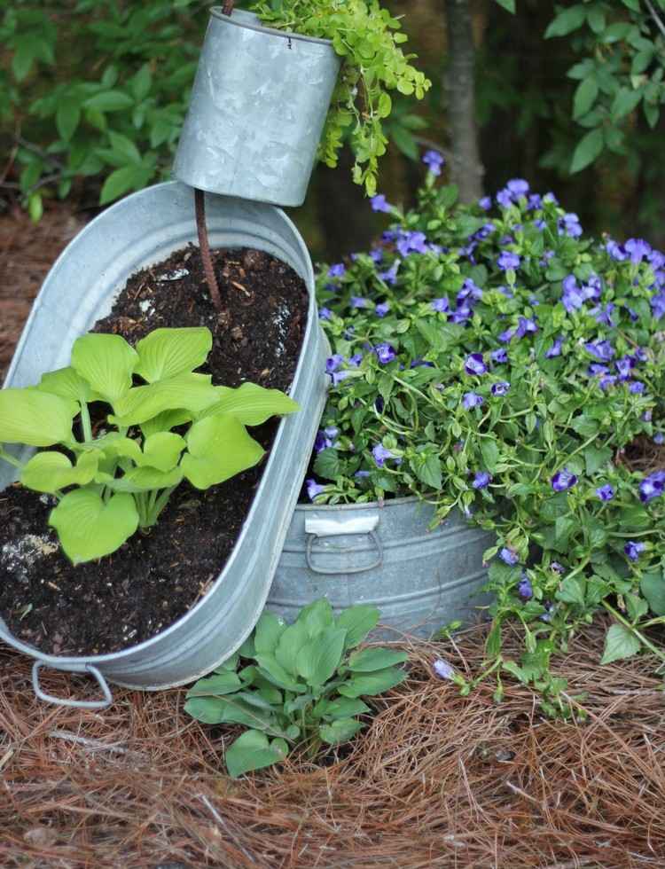 zinkbalja-plantering-idéer-trädgård-lämpliga-växter