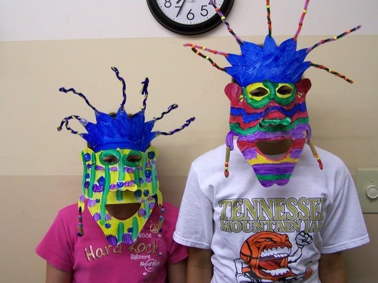 tinker roliga masker dagis karneval