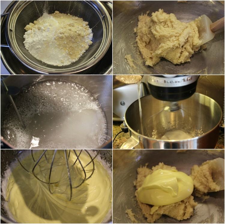 Påsk-bakning-med-barn-receptet-förberedelse-macarons-gul