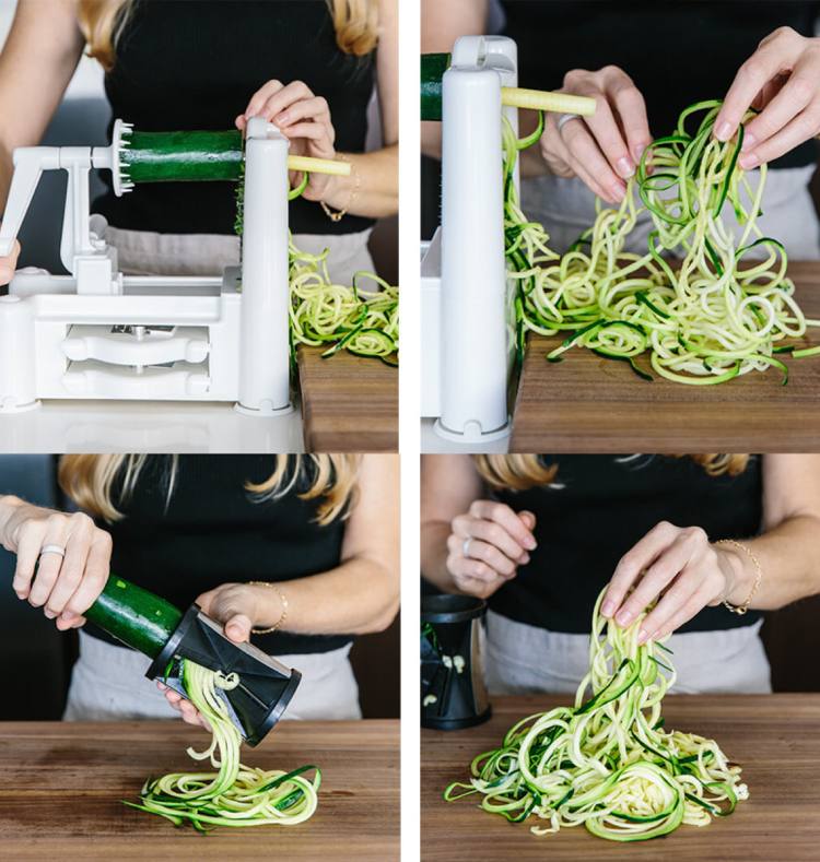 zucchinirecept gör din egen pasta spiralfräs