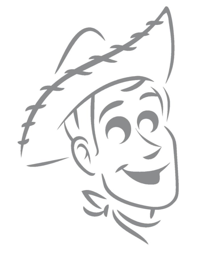 Cowboyen Woody från Toy Story med hatt och halsduk