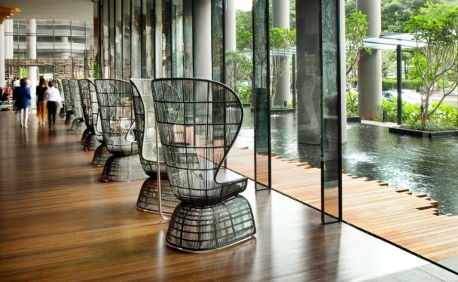 gallerstol design parkroyal hotelldesign i singapore
