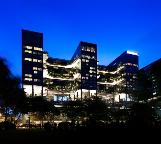 reproducera naturlandskap parkroyal designerhotell i singapore