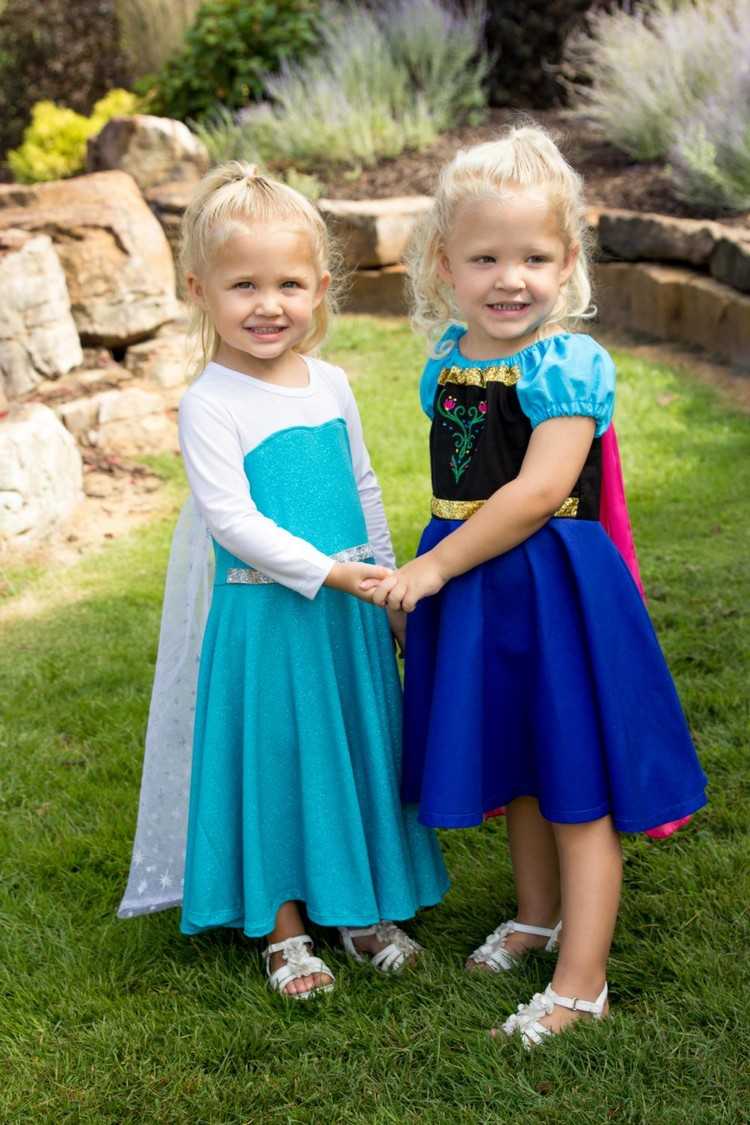 tvillingkostymer-idéer-tjejer-elsa-anna-prinsessor